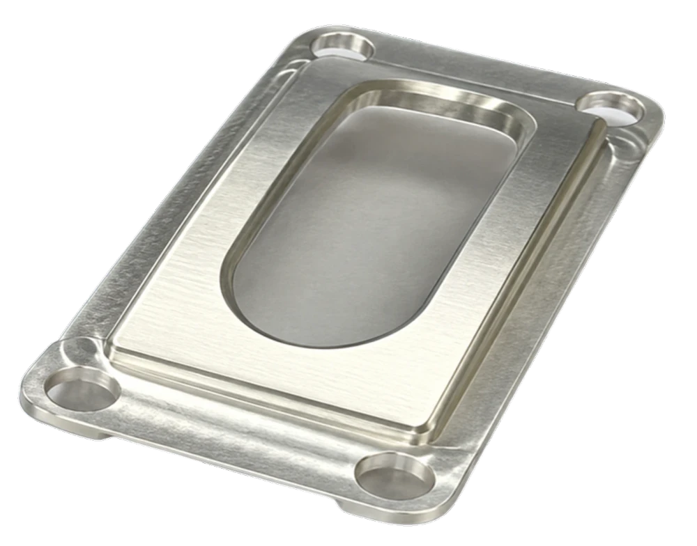 Rectangular machined frame