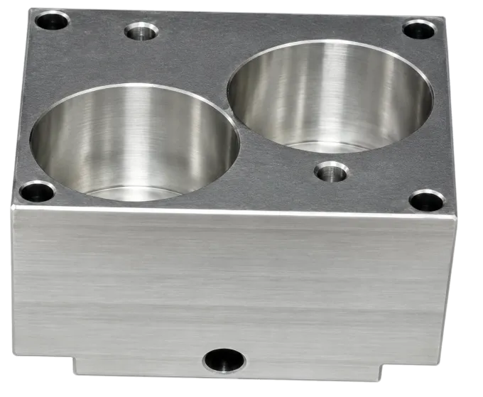 Dual-bore block