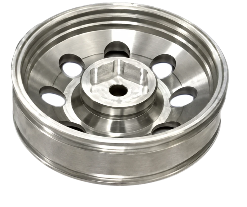 Circular machined wheel