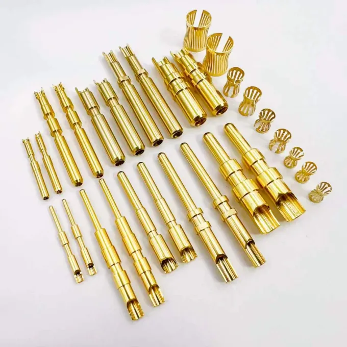 Crown spring pin and socket series