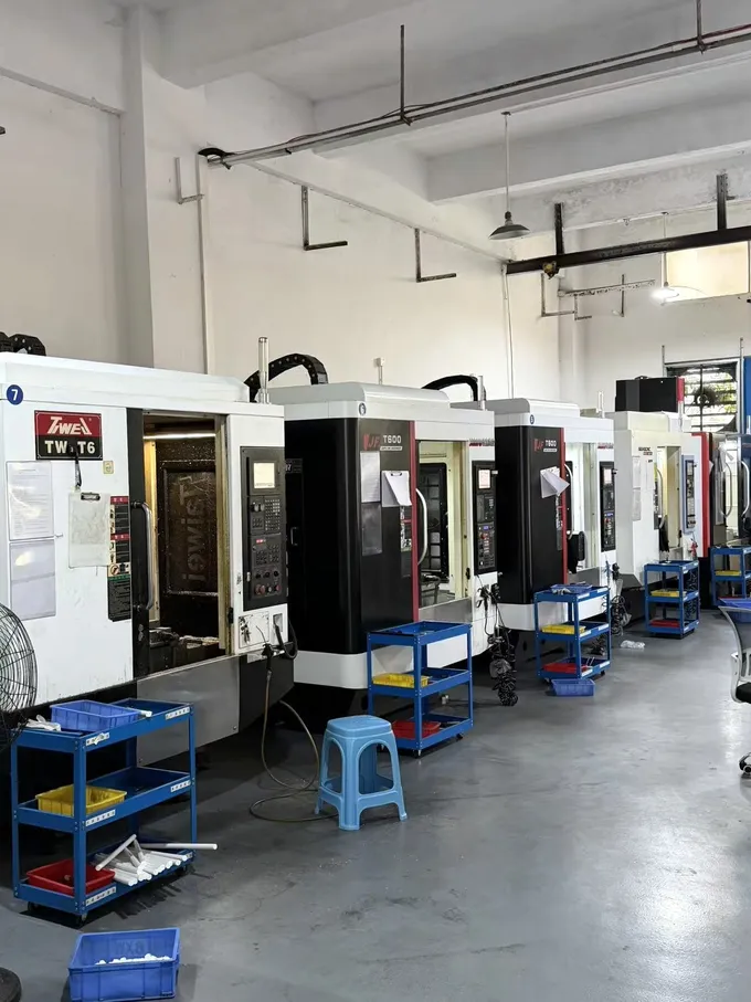 CNC machine row