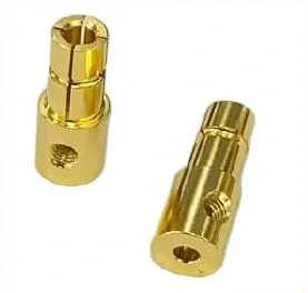 Slotted connector pins