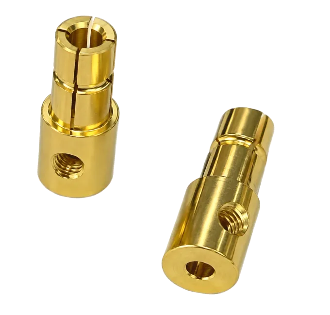 Slotted connector pins