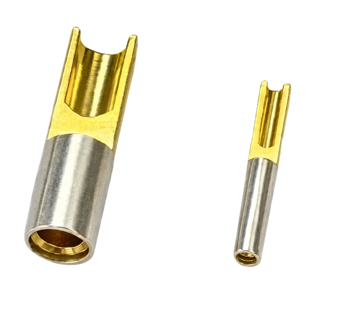 Slotted copper sleeve sockets