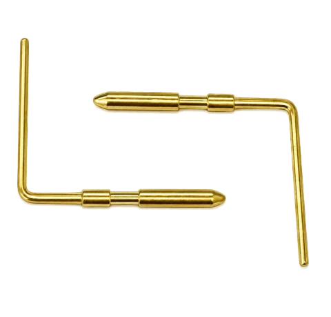 Broches de connecteur coudées