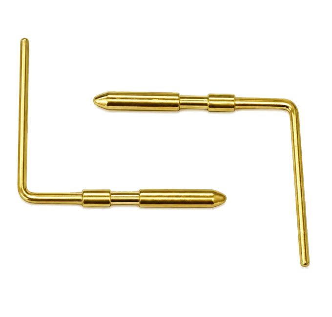 Bent connector pins