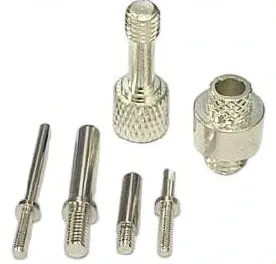 Threaded connector pins