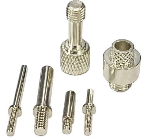 Broches de connecteur filetées
